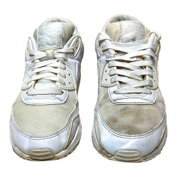 Women’s Nike Air Max 90 Triple White Sneakers - Picture 4 of 8